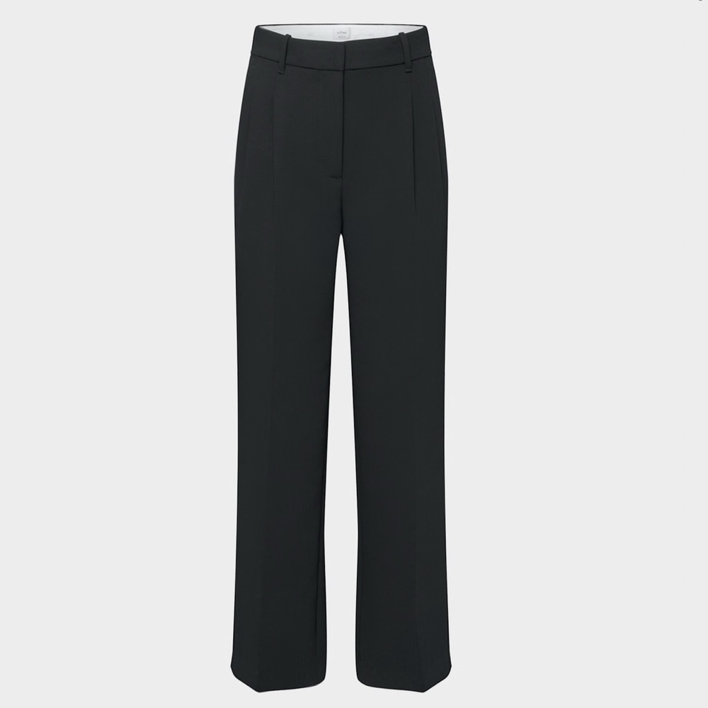 Aritzia Black/blue Wide-Leg Trousers